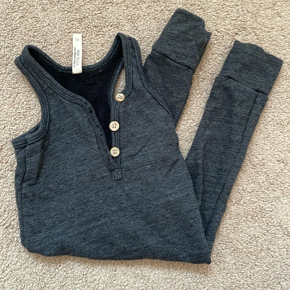 Childhoods tank romper charcoal 2T